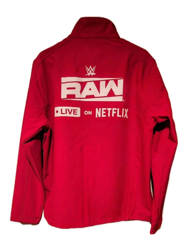 Rare - Wwe Raw X Netflix Live Premier 2025 Zip Jacket (Large) Get Some !